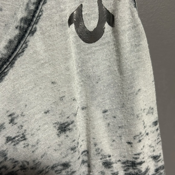 Vintage True Religion Y2K distressed burnt out, metallic tank muscle top - Picture 2 of 10